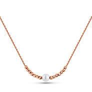 Кольє з червоного золота з перлиною (арт. 360360а)