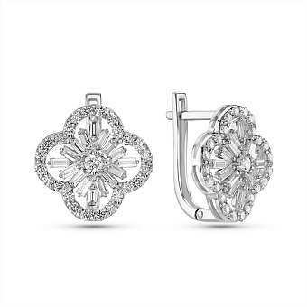 Золоті сережки з діамантами (арт. С011497090б)