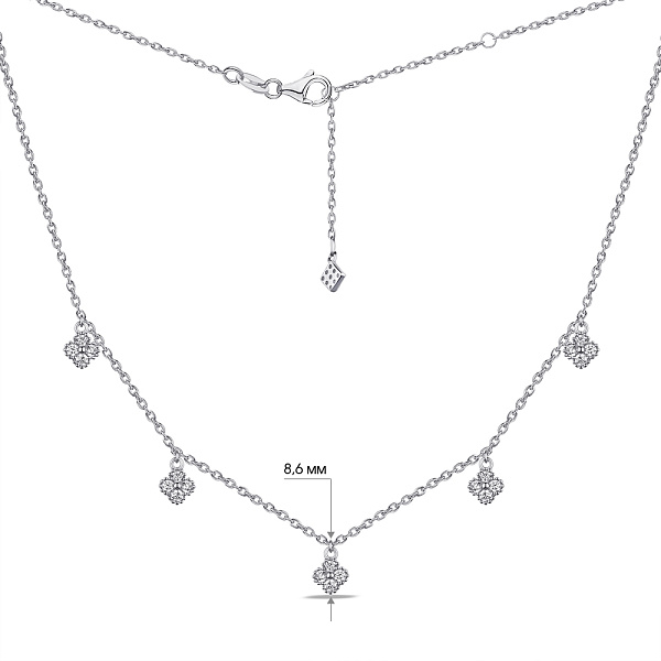 Колье из серебра с фианитами (арт. 7507/2013) – изображение 2