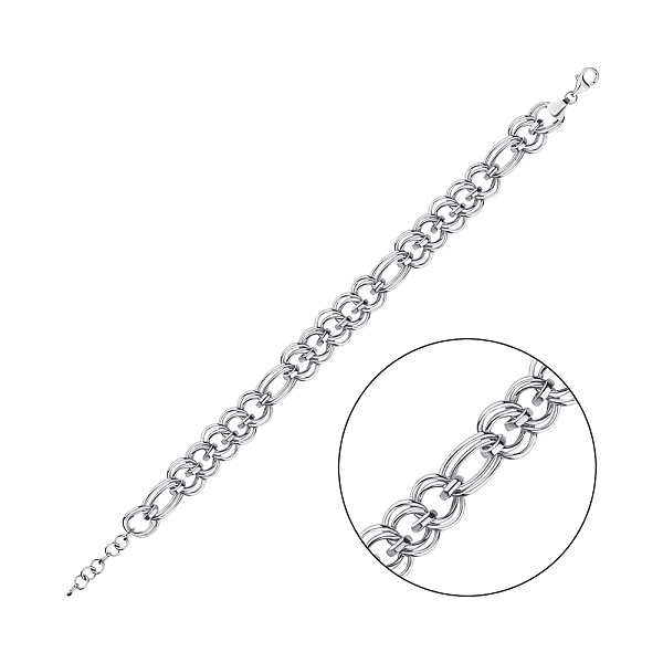 Браслет из серебра без камней (арт. 7509/4421) – изображение 1