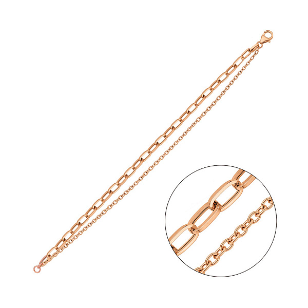 Золотой браслет Звенья (арт. 3261111) – изображение 1