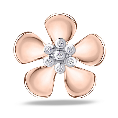 Серебряная подвеска «Цветок» с фианитами (арт. 7503/2471)