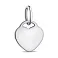 Серебряный подвес Сердце без камней (арт. 7503/П2/1037) – изображение 1