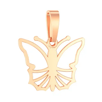 Золотая подвеска Бабочка (арт. 440487)
