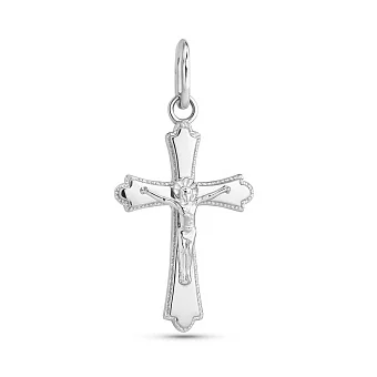 Серебряный нательный крестик Распятие Христово (арт. 7504/2-0095.0.2)