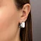 Сережки из белого золота Francelli (арт. е105491б) – изображение 2