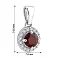 Срібний підвіс з гранатом і фіанітами (арт. 7503/1911167Г) – зображення 2