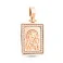 Ладанка из красного золота с фианитами (арт. 424949) – изображение 1