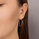 Серьги-кольца из красного золота (арт. 121904/25) – изображение 2