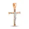 Золотой крестик без камней (арт. 500703) – изображение 1
