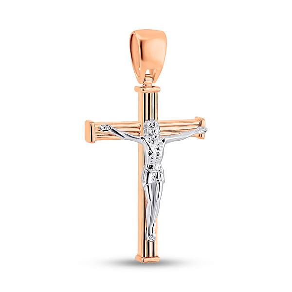 Золотой крестик без камней (арт. 500703) – изображение 1