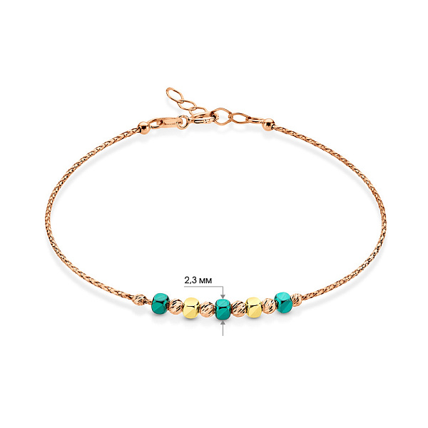 Браслет Orbit з червоного золота (арт. 326425кжз) – зображення 6