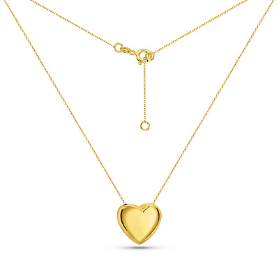 Колье Сердце Francelli  из желтого золота  (арт. 352725ж)