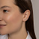Сережки-клаймбери з червоного золота з фіанітами (арт. 110670) – зображення 3
