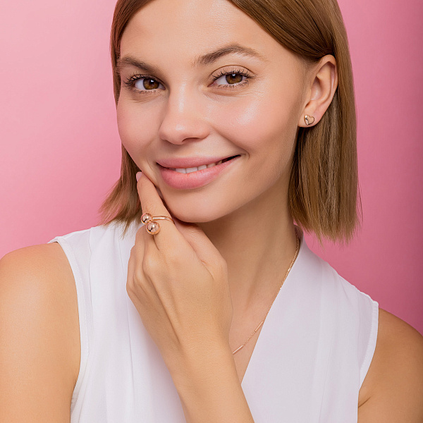 Кольцо из красного золота (арт. 150666) – изображение 3