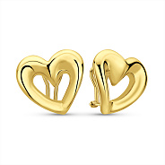 Золотые серьги Сердечки Francelli (арт. 1091852ж)