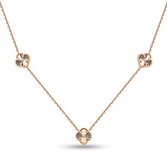 Колье из красного золота Клевер (арт. 352937/9а)