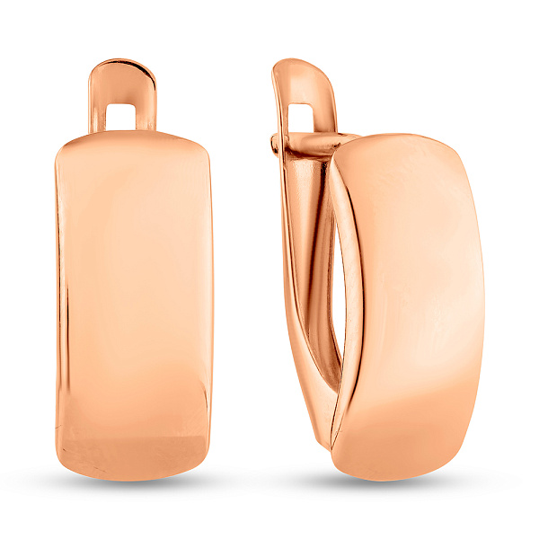 Золотые серьги без камней (арт. 120600) – изображение 1