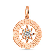 Золотой подвес с фианитами  (арт. 424597)