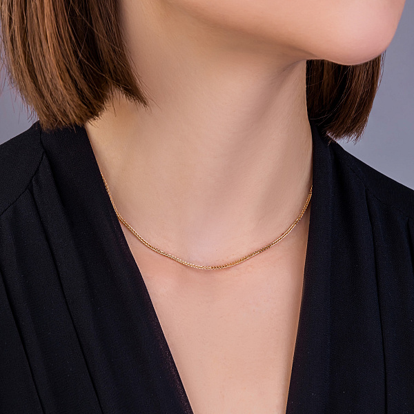 Золотая цепочка плетения Колосок (арт. ц303503) – изображение 2