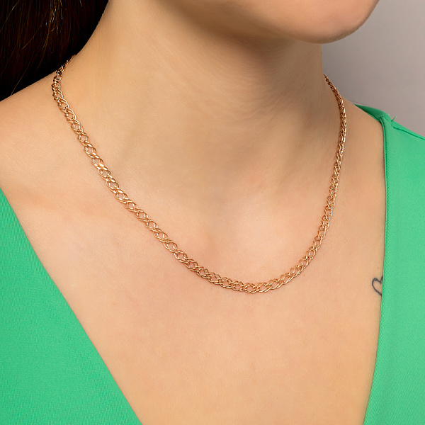 Золотий ланцюжок плетіння Подвійний Ромб (арт. 303102р) – зображення 2