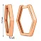 Сережки з червоного золота без каміння (арт. 110889) – зображення 4