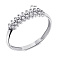 Серебряное кольцо с фианитами (арт. 7501/1460К) – изображение 2
