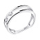 Серебряное кольцо с фианитами (арт. 7501/6187) – изображение 1