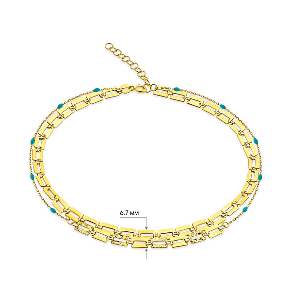 Браслет Francelli на ногу из желтого золота (арт. 3261059жегн) – изображение 4