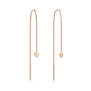 Серьги-протяжки "Герб Украины" из красного золота (арт. 110968)