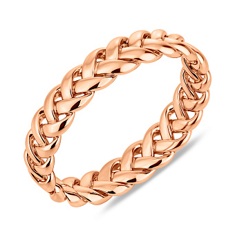 Фото Золотое кольцо без камней (арт. 141299)