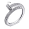 Серебряное кольцо с фианитами (арт. 7501/6448) – изображение 2