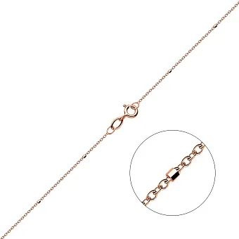 Браслет из красного золота на ногу (арт. ц3120701н)