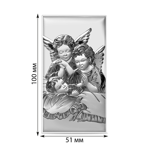 Икона Ангелочки (арт. KN-1/026G/B) – изображение 2