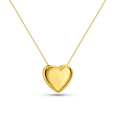 Колье Сердце Francelli  из желтого золота  (арт. 352725ж)