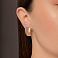 Серьги из красного золота без камней (арт. 1092096м) – изображение 2