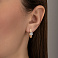 Серьги из красного золота с фианитами (арт. 111023) – изображение 2