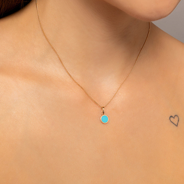 Золота підвіска Лýна з емаллю (арт. 441081ет) – зображення 2