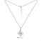 Серебряное колье с ониксом и фианитами (арт. 7507/2334/15об) – изображение 3