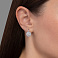Серьги из белого золота с бриллиантами (арт. С011646б) – изображение 2