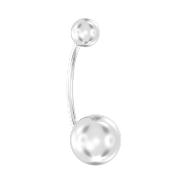 Золота сережка-пірсинг для пупка (арт. 360063б) – зображення 1