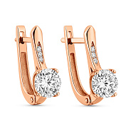 Сережки золоті з фіанітами (арт. 113500)