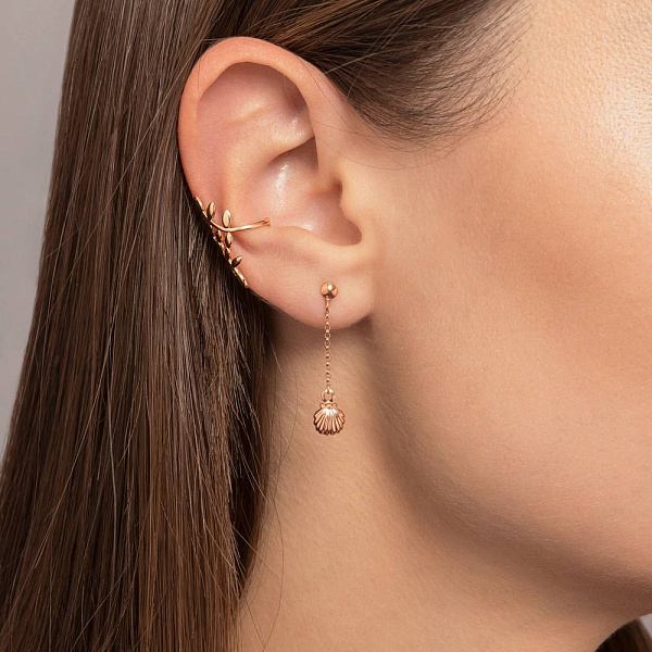 Серьги из красного золота (арт. 1091590) – изображение 2