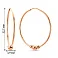 Серьги-кольца из красного золота с шариками (арт. 108993/30) – изображение 3