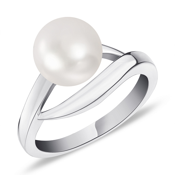 Кольцо из серебра с жемчугом (арт. 7501/4985жб) – изображение 1