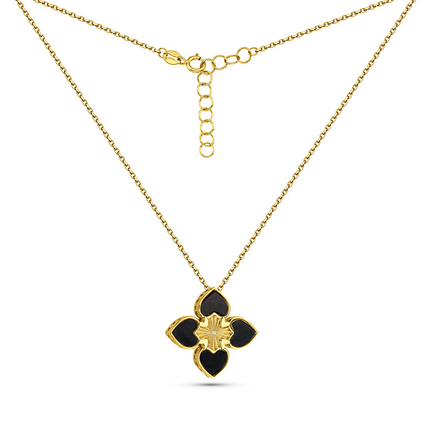 Золоте кольє з оніксом (арт. 352880жо) – зображення 2