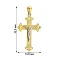 Хрестик з розп'яттям з жовтого золота  (арт. 500434ж) – зображення 3