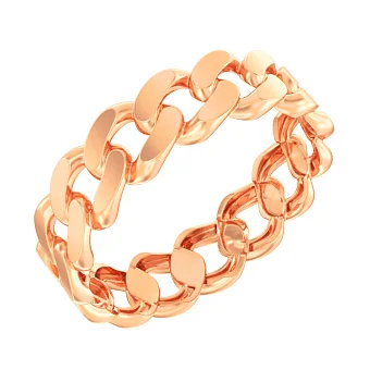 Кольцо "Звенья" из красного золота  (арт. 140906)