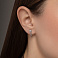 Серьги из белого золота с бриллиантами (арт. С011403010б) – изображение 2