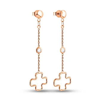 Длинные золотые серьги (арт. 1091288)